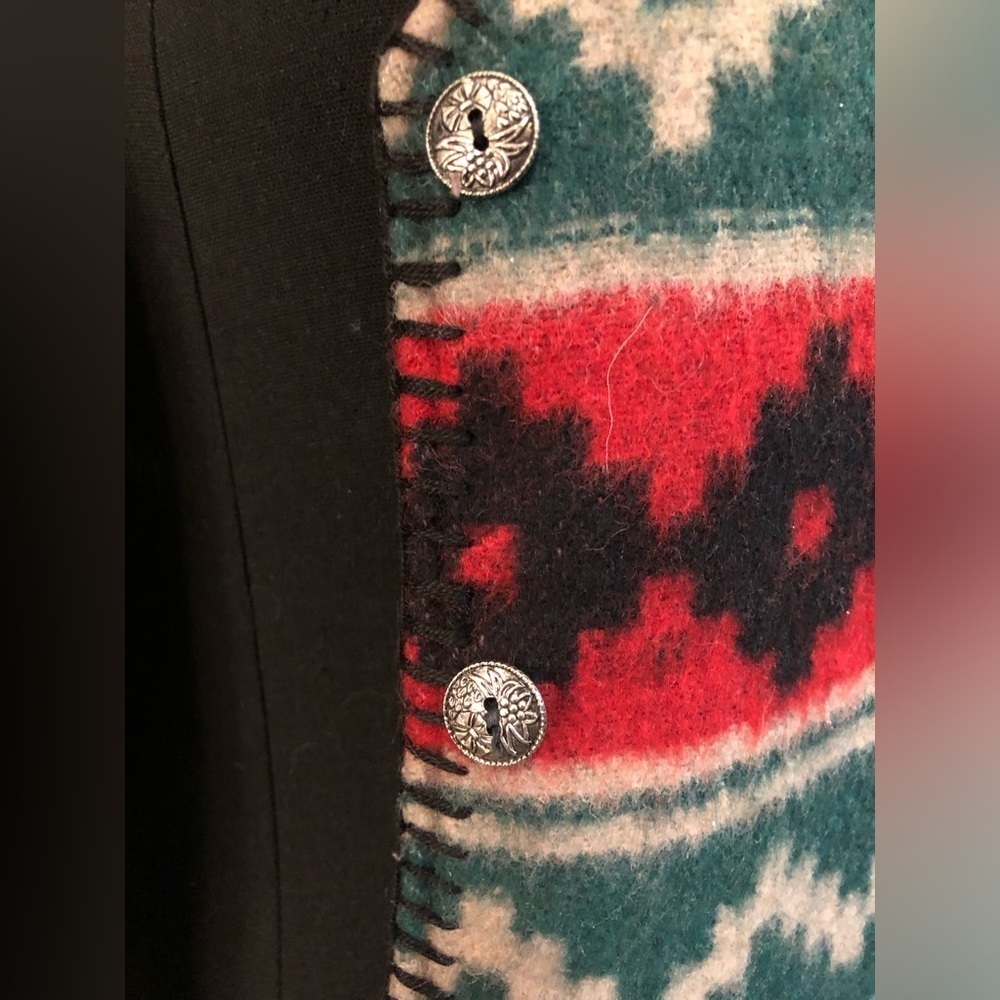 Erika Multicolor Vintage Boho Southwest Vest - Picture 5 of 9